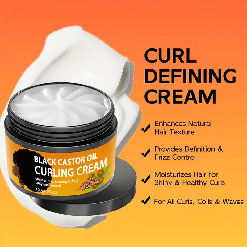 Black Castor Oil Curl Defining Cream