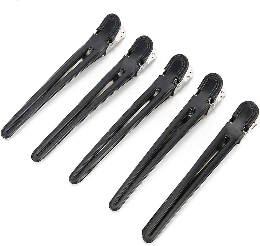 Black Creaseless Hair Clips